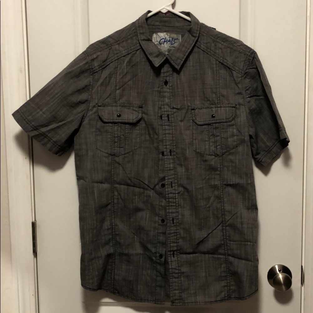 Chalc button down men’s top